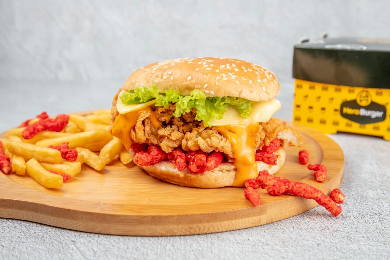 Hero burger crispy burger