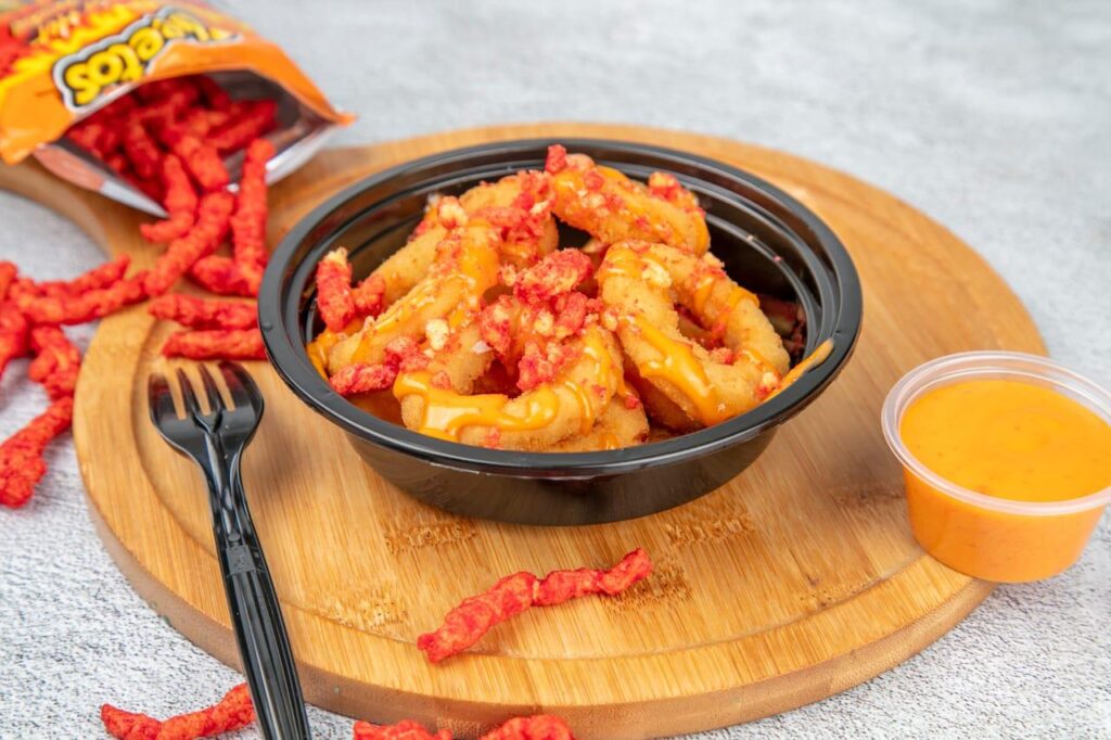 HERO BURGERS ONION RING WITH CHEETOS